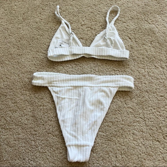 PacSun White Ribbed Bikini - Picture 3 of 12